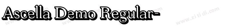Ascella Demo Regular字体转换